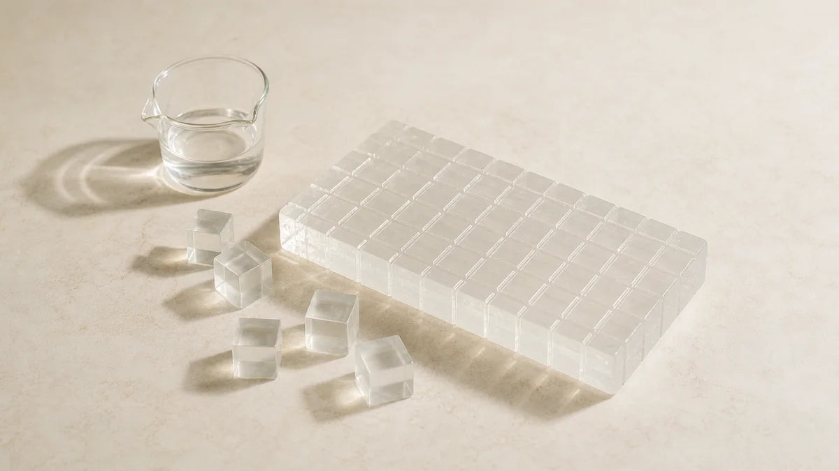 Clear SLES & SLS Free Melt & Pour Soap Base soap base appearance