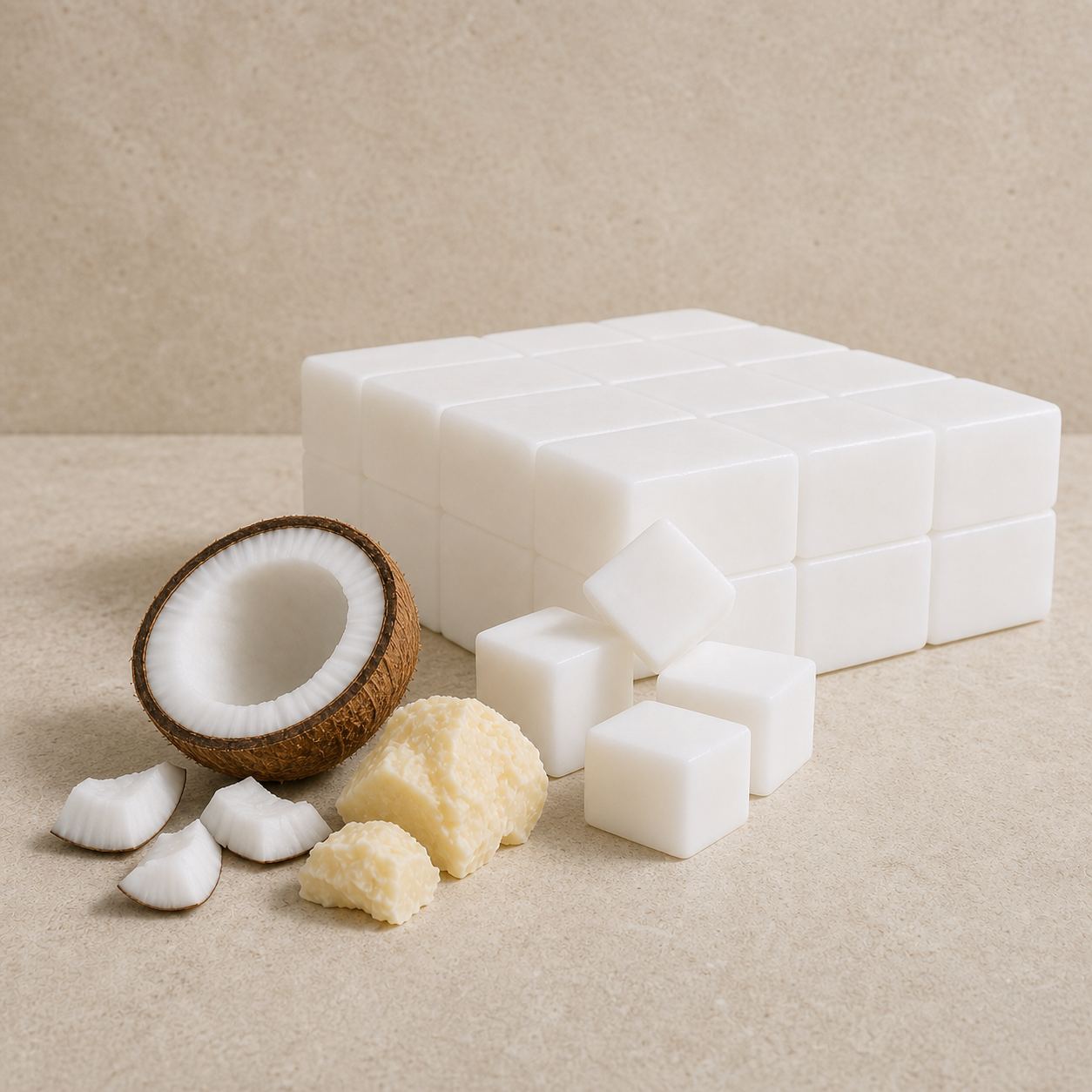 Coconut Butter Melt & Pour Soap Base soap base appearance