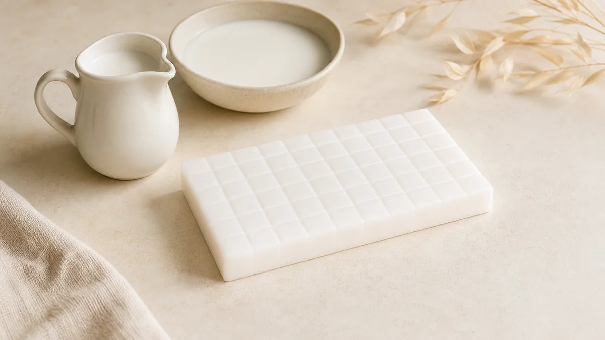 Donkey Milk Natural SLS & SLES Free Melt & Pour Soap Base soap base appearance