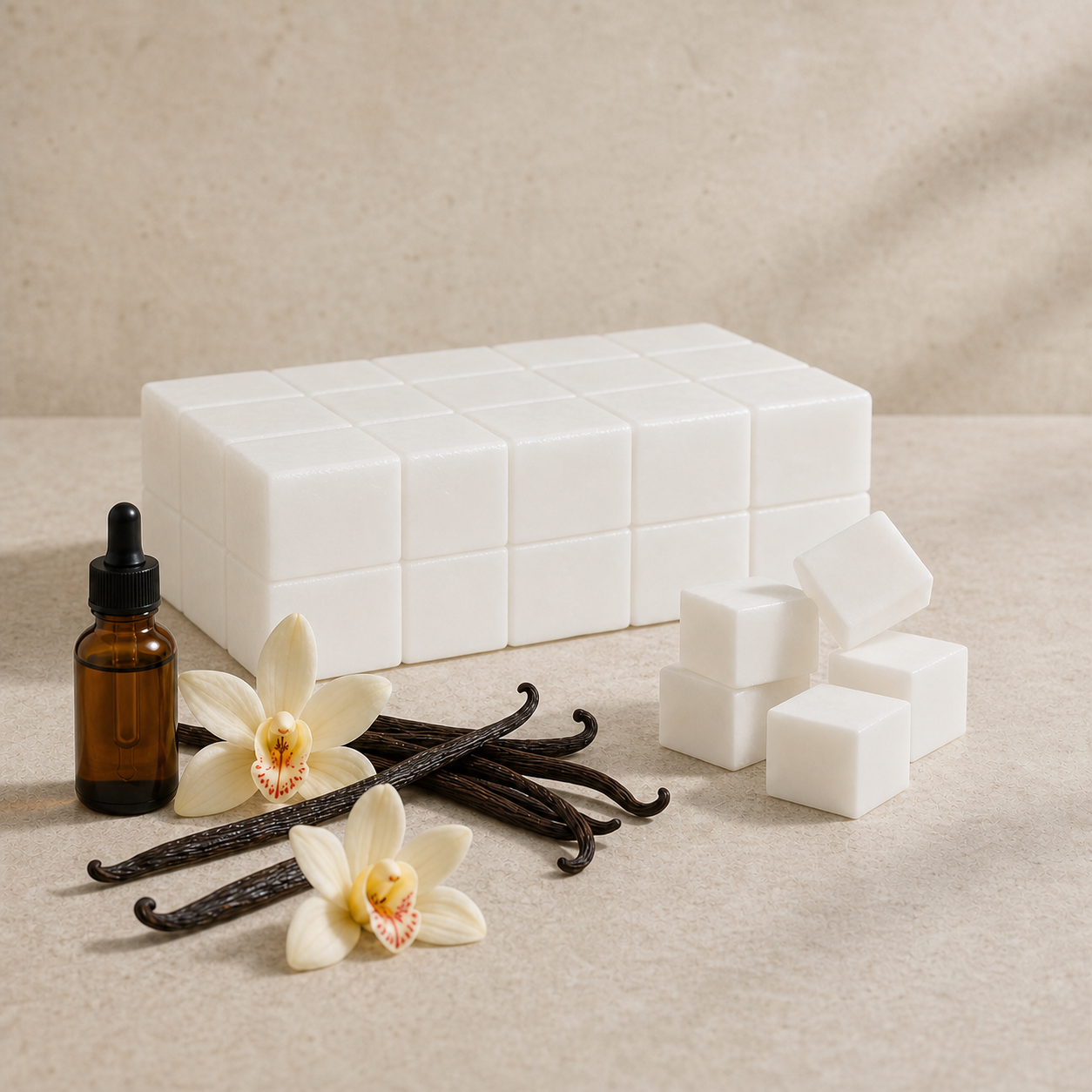 Vanilla Melt & Pour Soap Base soap base appearance