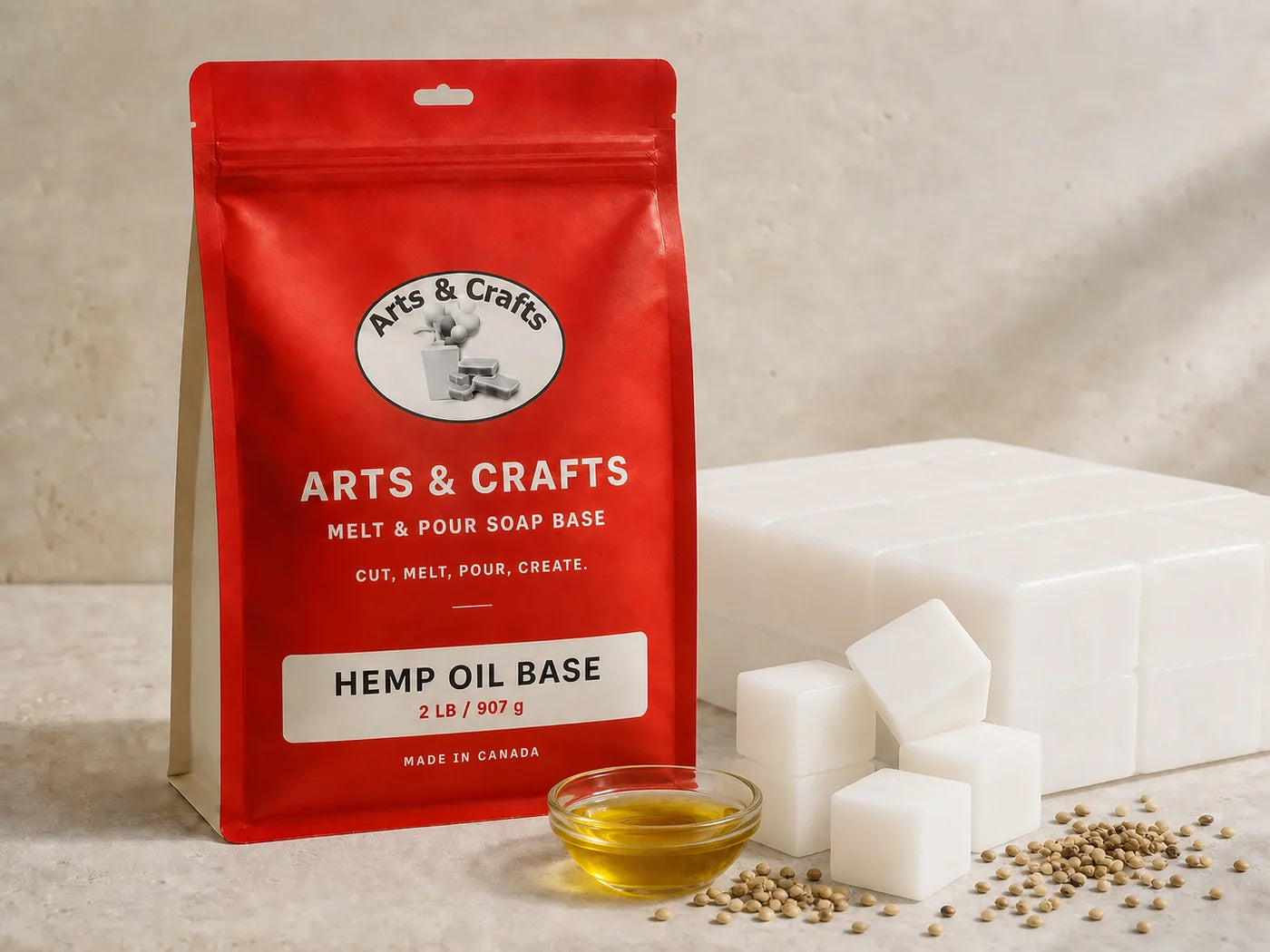 Hemp Oil Melt & Pour Soap Base