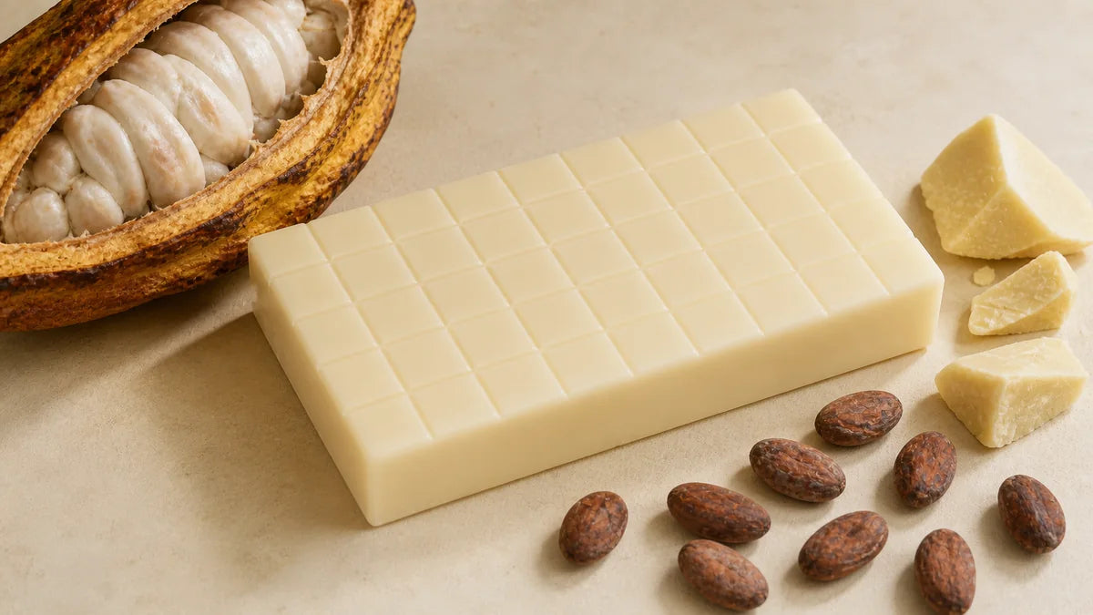 Base de savon à faire fondre et à verser au beurre de cacao