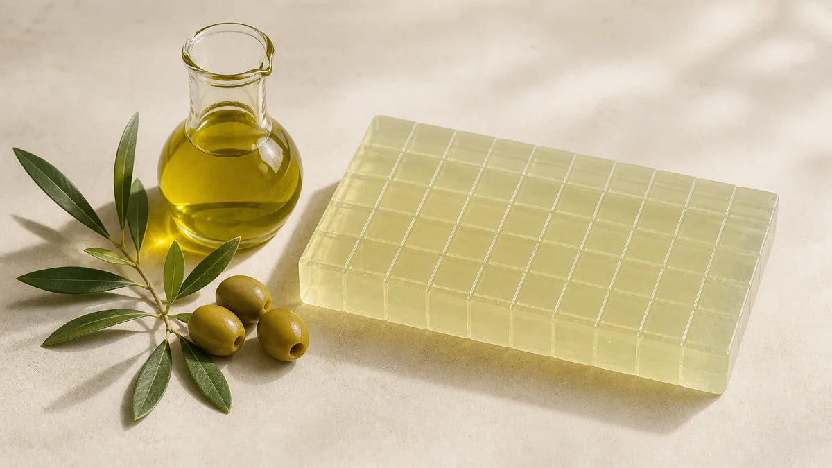 Base de savon à faire fondre et à verser à l'huile d'olive